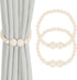 Magnetic Curtain Tiebacks, 2 Pack Curtain Holdbacks for Draperies, Wood Bead Curtain