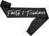BLUE PANDA - 40th Birthday Sash and Tiara for Women, Forty and Fabulous Party Decorations (Black Satin)