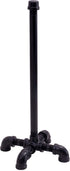 Set Pipe DCOR Black Electroplated Industrial Paper Towel Holder, Rustic Kitchen Farmhouse Decoration, Durable Metal