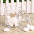 Hipiwe Cotton Ball and Swab Organizer with Lid, Acrylic Jar Makeup Qtip Organizer for Bathroom Storage Canister Jar