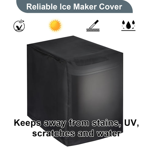 Ice Maker Cover, Universal Waterproof Shield for Countertop Appliances, Black, Home, Garage, Office