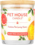 One Fur All Citrus Candle 9 OZ - Plant-Based Soy Candle, Clean Burning Air Freshener with 60 Hour Burn Time - Ruby Red