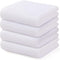 Kitinjoy 100% Cotton Waffle Weave Kitchen Towels, 4-Pack Super Soft Dish Towels, 13 in x 28 in, White