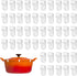 40pcs Dutch Oven Lid Protector Clips, Replacement Plastic Pan Clips for Stacking Cookware, Pot Bumpers