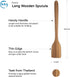 FAAY 18" Teak Long Wooden Spatula, Heavy Duty Stir Paddle for Cooking, Canning, Mixing, and Stirring