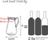 Amazing Abby Droply Plastic Pitcher (64 oz, 2 Quart), Clear Water Pitcher with Lid, BPA-Free