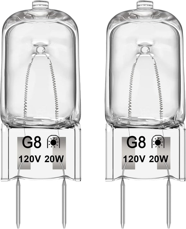 Microwave Light Bulb for GE Samsung Kenmore Maytag Elite - Night Light/Stove Light Bulb G8 120V 20W - 2 Pack