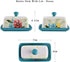 Countertop Wisenvoy Butter Dish Ceramic Butter Dish with Lid Butter Keeper Butter Dish with Lid for Flower Butter Crock