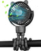 Portable Mini Stroller Fan, Battery Operated Small Clip on Fan, Detachable Flexible Tripod Baby Fan with 3 Speed for