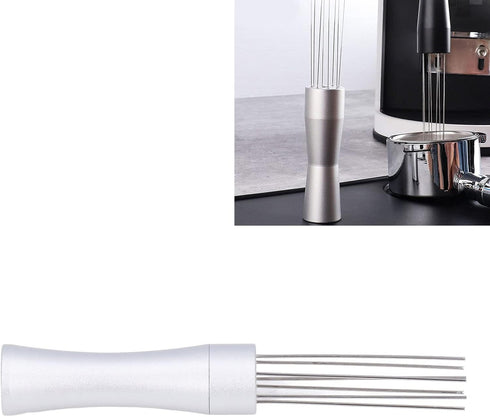 Professional Espresso Distribution Tool, Coffee Hand Tamper with Aluminum Alloy Handle for Home Kitchen