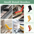Hard Bristle Crevice Cleaning Brush, 8Pcs Multifunctional Tools for Household Use, Black