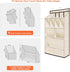 Over the Door Shoe Rack, Short Hanging Organizer with Large Deep Pockets for 14+ Pairs Shoes, Dorm Storage