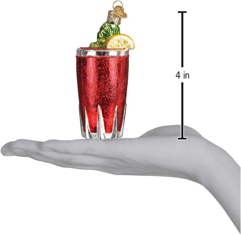 Old World Christmas Ornaments: Glass Blown Adult Beverages for Christmas Tree, Bloody Mary