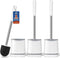 TRENTI Toilet Brush, Toilet Brush and Holder Set, Bristles Toilet Bowl Brush Head