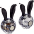 Manual Salt and Pepper Mill Set, Mini Manual Black Pepper Grinder, Multifunction Cruet Spice Grinder Ball Shape Black