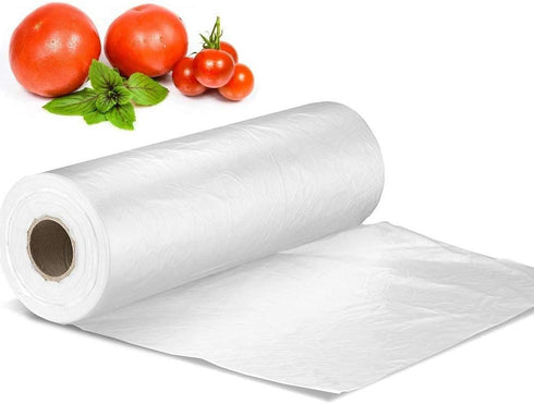 12 x 20 inches Plastic Produce Bag, 350 Bags/Roll for Fruits, Vegetables, Bread, Food Storage
