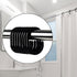 Premium Plastic Shower Curtain Rings, 24Pcs Hooks with Easy Snap Closure for Standard Shower Rods