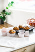 The Silicone Kitchen Reusable Baking Cups - Non-Toxic, BPA Free, Jumbo 12 Pack, Designer White