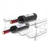 Stackable Wine Racks Countertop - Water Bottle Organizer for Cabinet & Fridge, Holds 8 Bottles, Plastic