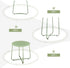 Outvita Indoor and Outdoor Side Table, Small Patio Side Table, Metal Round Portable Waterproof Weather Resistant End