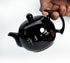 Porcelain Teapot, 10oz Small Xishi Chinese Gongfu Tea Set Ceramic Kettle in Black