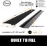 Silicone Stove Gap Covers (2 pack), Heat Resistant Stove Counter Guard Gap Filler Seal the gap between Oven Kitchen Cabinet and Stove Countertop Easy Clean (21 inch, Black) by SEVCHY