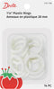 Dritz Plastic Rings, 1-1/8", 14 Count, White