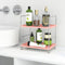 kaileyouxiangongsi 2-Tier Cosmetic Storage Rack - Bathroom Countertop Organizer for Perfume and Bath Collection