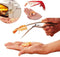 ELEDUCTMON 2-in-1 Shrimp Deveiner Tool with Ergonomic Handle - Seafood Peeler Knife for Kitchen, BBQ - Dishwasher Safe