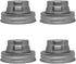 4 Stainless Steel Mason Jar Shaker Lids with Silicone Seals for Dredging Flour, Spices, Sugar, Salt, Peppers