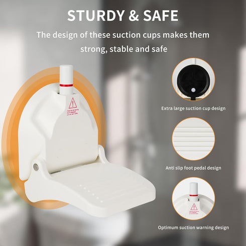 youmtool Shower Foot Rest for Shaving Legs, Suitable for RV Bathroom, Easy to Carry While Traveling