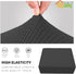 40x40x15 inch Easy-Going Stretch Square Ottoman Cover Folding Storage Stool Furniture Protector Soft Rectangle