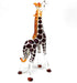 ZOOCRAFT Collectible Glass Giraffe Figurine - Hand Blown Safari Miniature Animal Home Decoration Statue