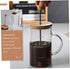 Ciieeo Espresso Coffee Cup, Glass Press Kettle, Cold Brew Coffee Pot, Borosilicate Coffee Pot for Travel