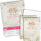 Little Deer Woodland Watercolor Floral Baby Shower Invitations for Girls, 20 Fill In Cards with Envelopes