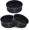 E-far 6 Inch Cake Pan Set of 3, Nonstick Stainless Steel Small Round Cake Pans for Baking Layer Cakes, Non-toxic