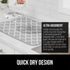 Gorilla Grip Ultra Water Absorbent Microfiber Dish Drying Mat, 18x32, Quick Dry Thick Mesh for Kitchen Counter