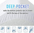MATBEBY Quilted Fitted California King Mattress Pad, Cooling Breathable Soft, Stretches up to 21 Inch Deep, White