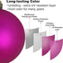 Fuchsia 2.5" Christmas Balls, Shatterproof Hanging Ornaments for Birthday Halloween Holiday Wedding, Set of 18pcs