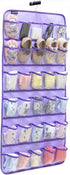 Closet 30 Hanging Baby Shoes Organizer Baby Headband Holder Organizer for Baby Bow Socks Underwear with Clear Pockets