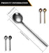 4 Pieces Coffee Spoons Teaspoons Stainless Steel Espresso Spoons Frosted Handle Soup Spoons for Coffee Sugar Soup Ice Cream Dessert Cake Supplies, 5.31 Inch and 4 Colors