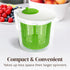 Cooler Kitchen Small Salad Spinner Mini Lettuce Spinner and Dryer with Measuring Cup Bowl Compact Veggie & Fruit