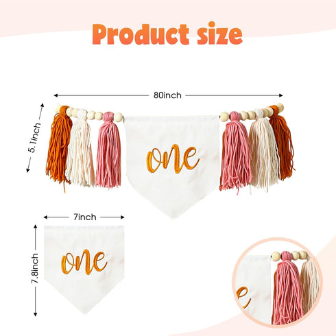 Garland1st Boho Sun Yarn High Chair Banner - You are My Sunshine Birthday Decor, Cake Smash Photo Prop, Backdrop Photo