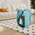 2Pack Collapsible Laundry Baskets, Pop Up Laundry Hamper Mesh Storage Bins for Kids Laundry, Blue