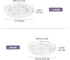 Puricon 2 Pack Clear Lazy Susan Turntable Organizer, 12 Inch & 9.25" Plastic Rotating Tray for Kitchen