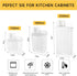 Sets,Food Total(2 2300ml 2 1100ml) Storage Cereal Organizers Containers Grade BPA free PET Material ReusableAirtight