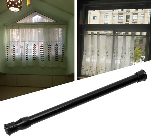Shelves(25-40 Adjustable Size Window Curtain Rail Telescopic Spring Tension Rod For Blackout Curtain Rod Shoe Rack