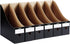 Magazine Holder for Home Office Desk - 10.6'' H×10.2'' L ×3.5''W Storage Box (Black, 6 Pack)