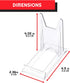 EVORETRO Display Stand - 6-Pack Adjustable Acrylic Stand for TCG, Sports Cards, Comic Books, Picture Stand