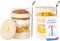 Glass Overnight Oats Containers with Lids of Silicone and Spoon 16 oz